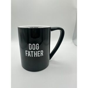 Pavilion Man Made Dog Father Coffee Mug Black Ceramic 18oz Gift for‎ Men
